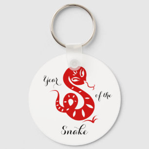Porte-clés Année du serpent chinois Horoscope Magnet