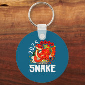 Porte-clés Année du serpent rouge chinois S (Recto)