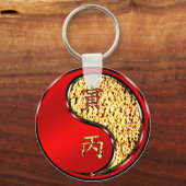 Porte-clés Année du tigre d'incendie (Verso)