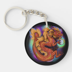 Porte-clés année zodiaque chinoise du dragon