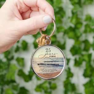 Porte-clés Années de service personnalisées Garanties de retr