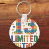 Porte-clés Anniversaire 13 Ans Sensibilisation Autisme (Recto)