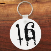 Porte-clés Anniversaire 16 ans (Recto)