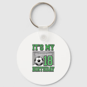 Porte-clés Anniversaire 18 ans Football Vintage