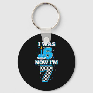 Porte-clés anniversaire 7 ans j'ai 6 ans maintenant j'ai 7 6