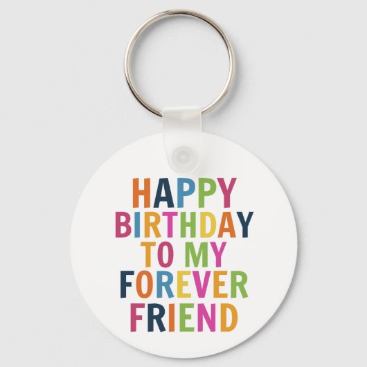 Porte-clés Anniversaire d'amis (Recto)