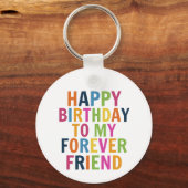 Porte-clés Anniversaire d'amis (Recto)