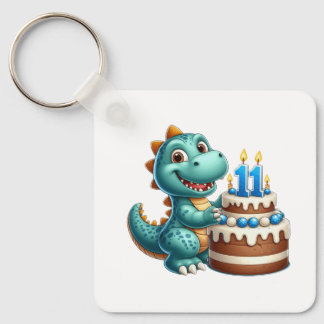 Porte-clés Anniversaire de Dino 11 ans