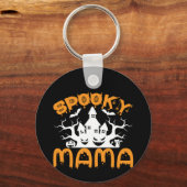 Porte-clés Anniversaire de Halloween Éffrayant Mama (Recto)