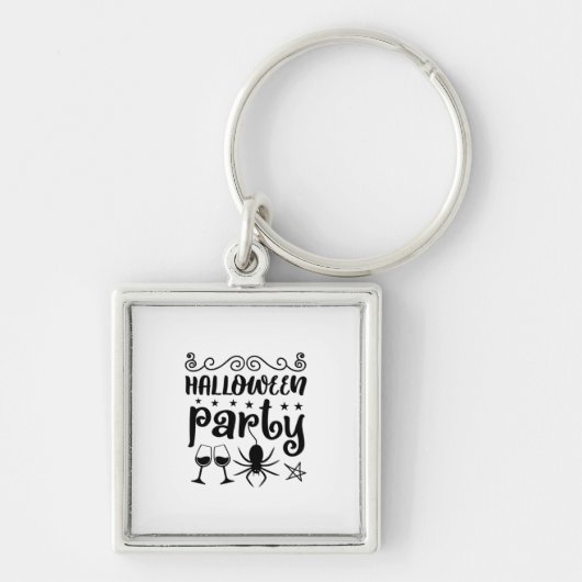Porte-clés Anniversaire de la fête d'Halloween (Devant)