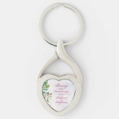 Porte-clés Anniversaire de la profession religieuse Roses ros (Devant)