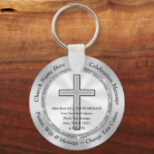 Porte-clés Anniversaire de l'église pas cher Faveurs croiser (Recto)