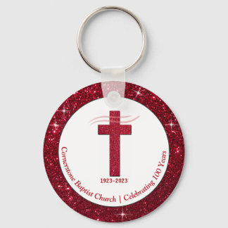 Porte-clés Anniversaire de l'église Souvenir Party Favoriser
