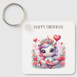 Porte-clés Anniversaire de Licorne Pilote