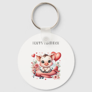 Porte-clés Anniversaire de Pig Pilot