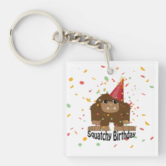 Porte-clés Anniversaire de Squatchy (Devant)