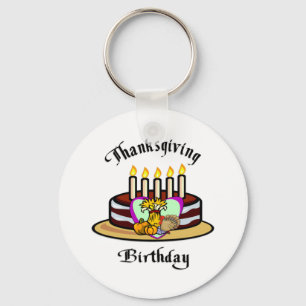 Porte-clés Anniversaire de Thanksgiving