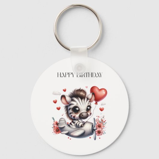 Porte-clés Anniversaire de Zebra Pilot (Recto)