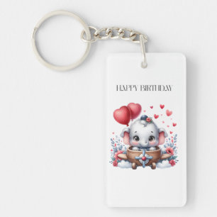 Porte-clés Anniversaire d'éléphant volant