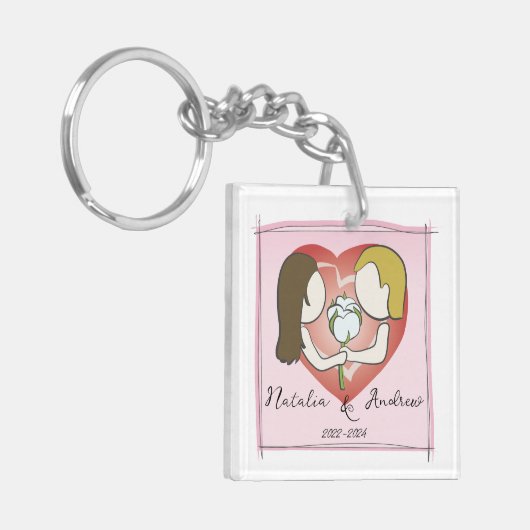 Porte-clés Anniversaire du coton (Devant gauche)