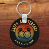 Porte-clés anniversaire heureux (Recto)