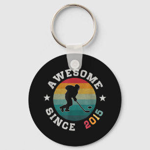 Porte-clés Anniversaire Hockey Louvain Cadeau 10 Ans Awesome