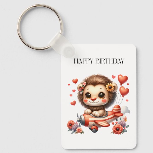 Porte-clés Anniversaire Lion Pilote (Recto)