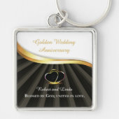 Porte-clés Anniversaire religieux du 50e Mariage d'or (Devant)