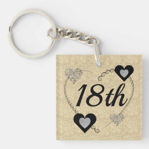 Porte-clés Anniversaire spécial personnalisé bague 18e