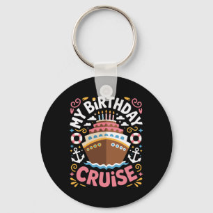 Porte-clés Anniversaire Sur Le Pont Amoureux De Croisière Pou