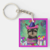 PORTE-CLÉS ANNIVERSAIRE YORKIE POO (Devant)