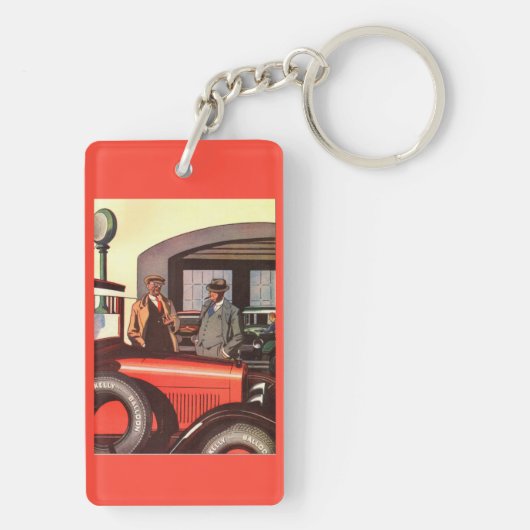 Porte-clés Annonce de pneus Kelly Springfields dans les année (Dos)