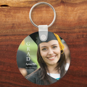 Porte-clés Annonce de remise de diplôme Nom personnalisable É