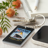 Porte-clés Annonce voyage Titanic RMS (Devant droit)