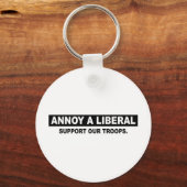 PORTE-CLÉS ANNOY A UN LIBÉRAL. SOUTENIR NOS TROUPES (Recto)