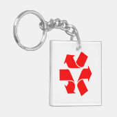 Porte-clés Annuler le recyclage du symbole (Devant gauche)