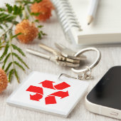 Porte-clés Annuler le recyclage du symbole (Devant Droit)