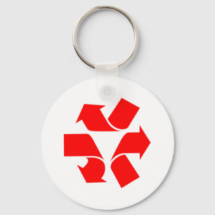 Porte-clés Annuler le recyclage du symbole
