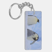 Porte-clés Antarctique. Pingouins empereurs et poussins (Devant gauche)