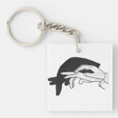 Porte-clés Anteater Silhouette main (Devant)