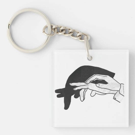 Porte-clés Anteater Silhouette main (Devant)