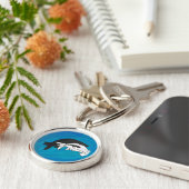 Porte-clés Anteille Ombre Sur Bleu (Côté)