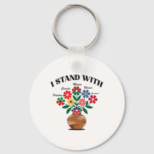 Porte-clés Anti Trump I stand with Canada Mexique Groenland R