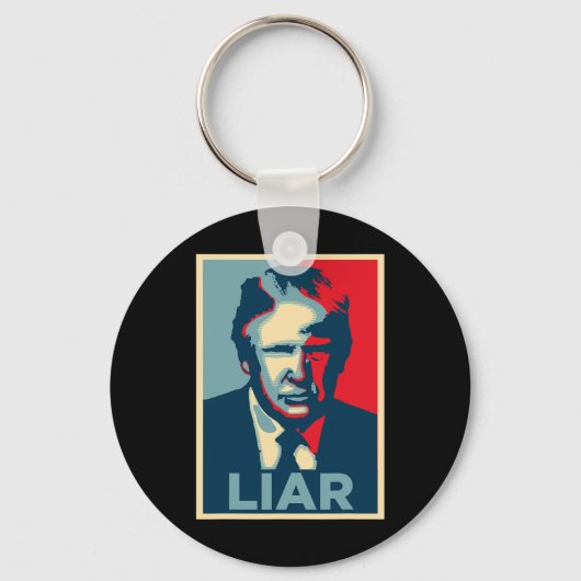 Porte-clés Anti Trump Obama Hope Poster Liar (Recto)