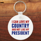 Porte-clés Anti Trump Patriotique Pas Mon Président (Verso)