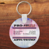 PORTE-CLÉS ANTI-TRUMP PRO-AMÉRIQUE (Recto)