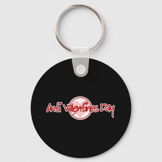 Porte-clés Anti Valentine's Day Black (Recto)