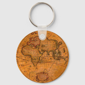Porte-clés Antique Antique Vintage Map Series Key-chain