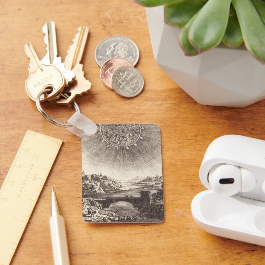 Porte-clés Antique Astronomy Sky with Sun by Allain Mallet (Bureau)