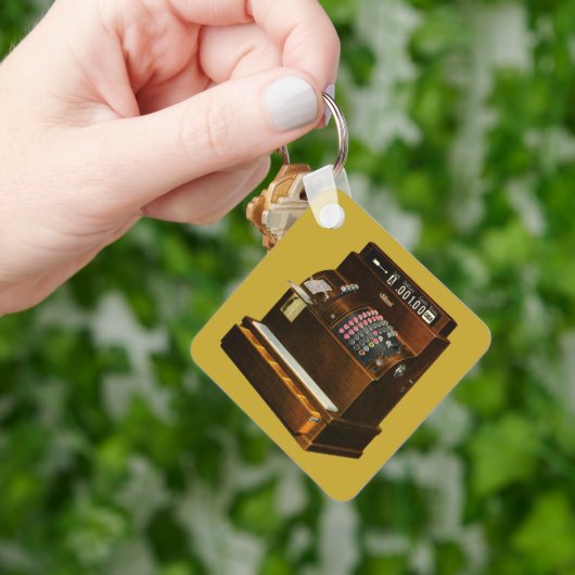 Porte-clés Antique caisse enregistreuse, commerce de détail V (main)